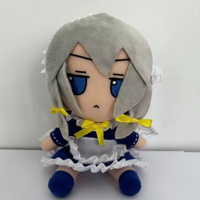 20cm Izayoi Sakuya Plush Doll Soft Stuffed Anime Touhou Project Plush Toys Dolls Saigyouji Yuyuko Fa
