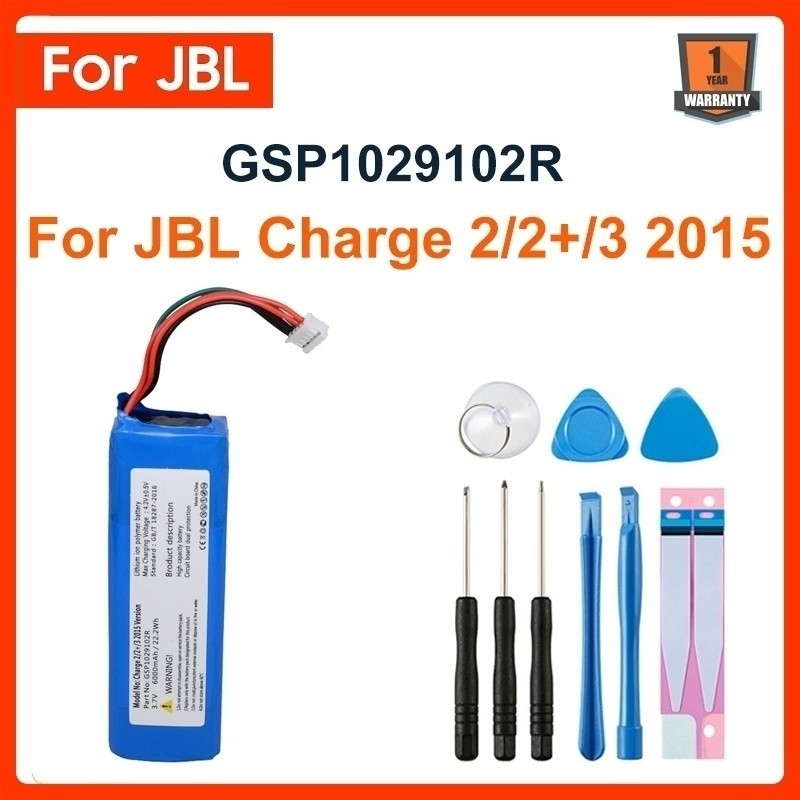 Original GSP1029102R 6000mAh Replacement Battery For JBL Charge 2 Plus Charge 2+ charge 3 2015 Versi