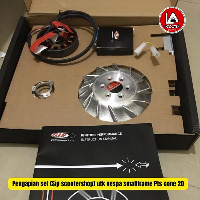 Pengapian set (Sip scootershop) utk vespa smallframe Pts cone 20