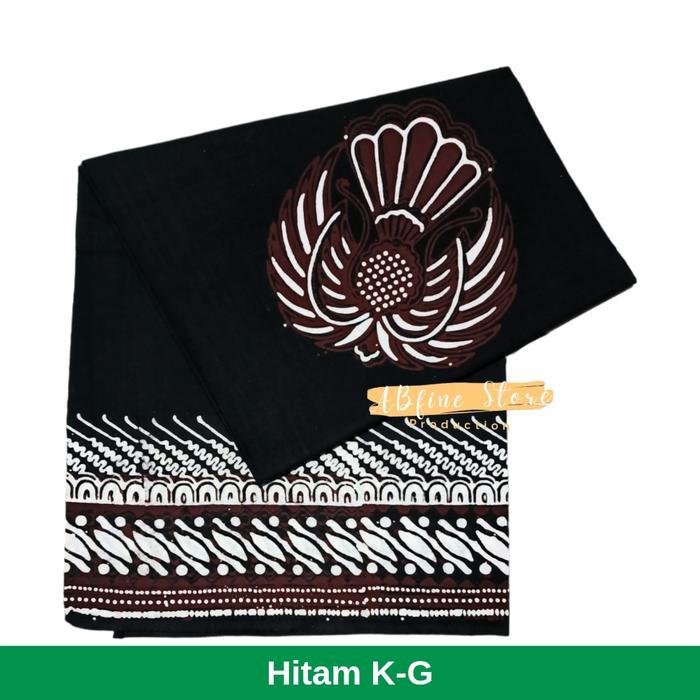 Kain iket udeng jawa jaranan - Hitam W-P, Persegi/Segiemp