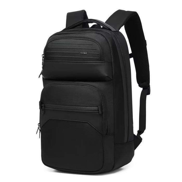 OZUKO Pulse Backpack #9849 - Tas Ransel Laptop 15.6 Inch - BLACK