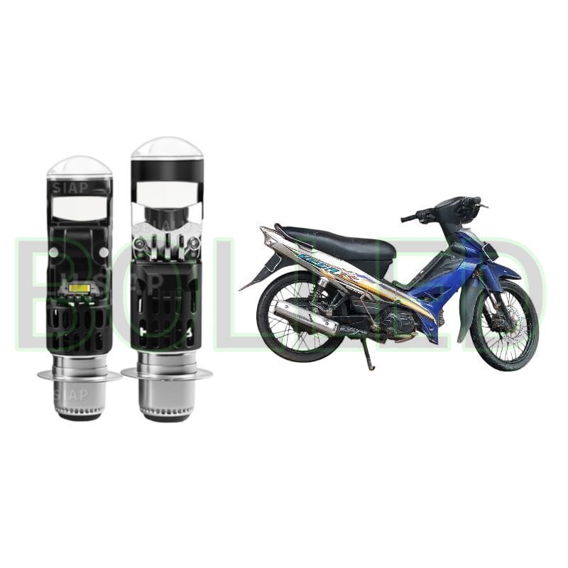 1pcs Lampu depan LED H6 Mini BiLED motor Yamaha VEGA R BLD