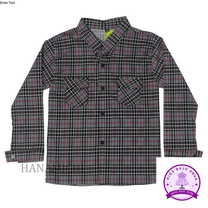 Kiminori CISCO Kemeja Anak Lengan Panjang - ABU, S