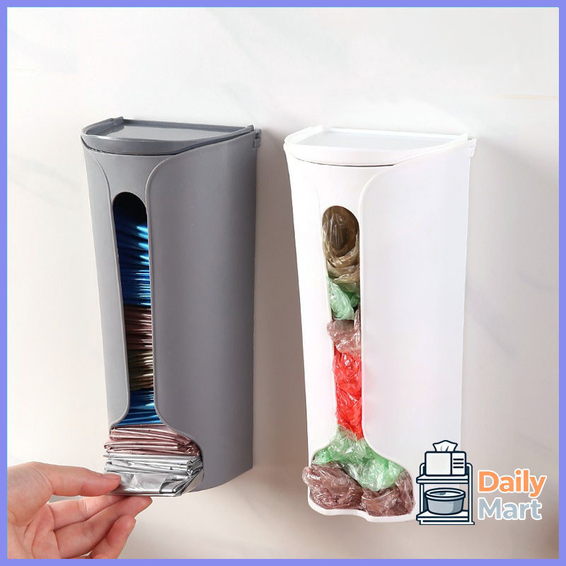 Gadget penyimpanan kantong sampah, kotak penyimpanan kantong plastik, kotak kantong sampah dinding d