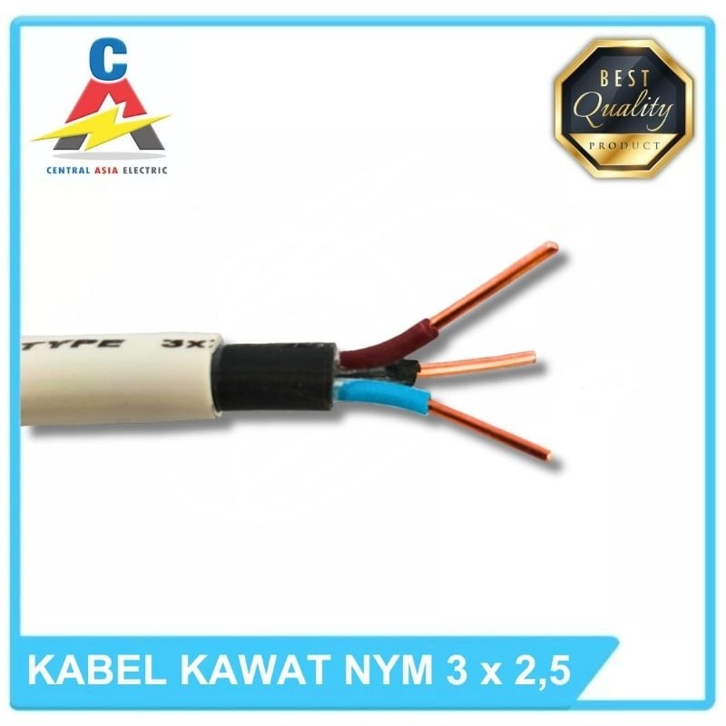 Kabel Listrik NYM 3 x 2.5mm Body Besar (Per Meter)