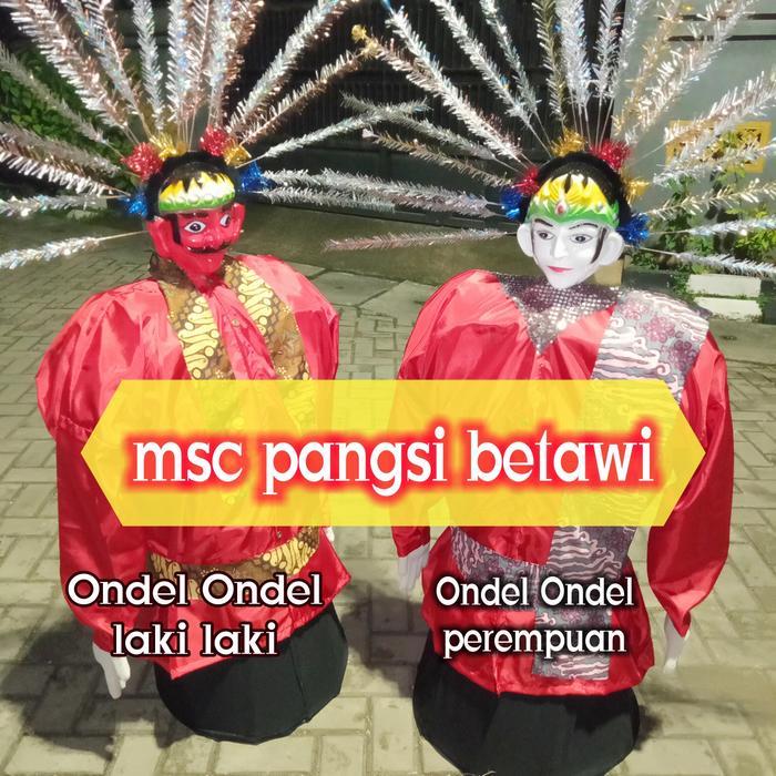 BISA COD Ondel Ondel murah ukuran 1 meter - Merah, Ondel Perempuan Terlaris