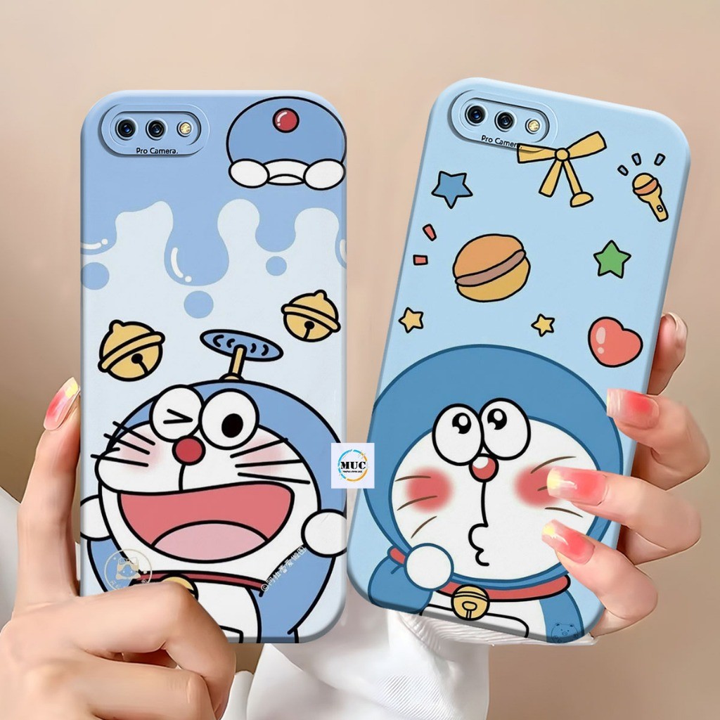 Silikon Case Oppo A3S - Realme C1 - Oppo A1K - Realme C2 Motif Doraemon - Case Kekinian - Case Lentu
