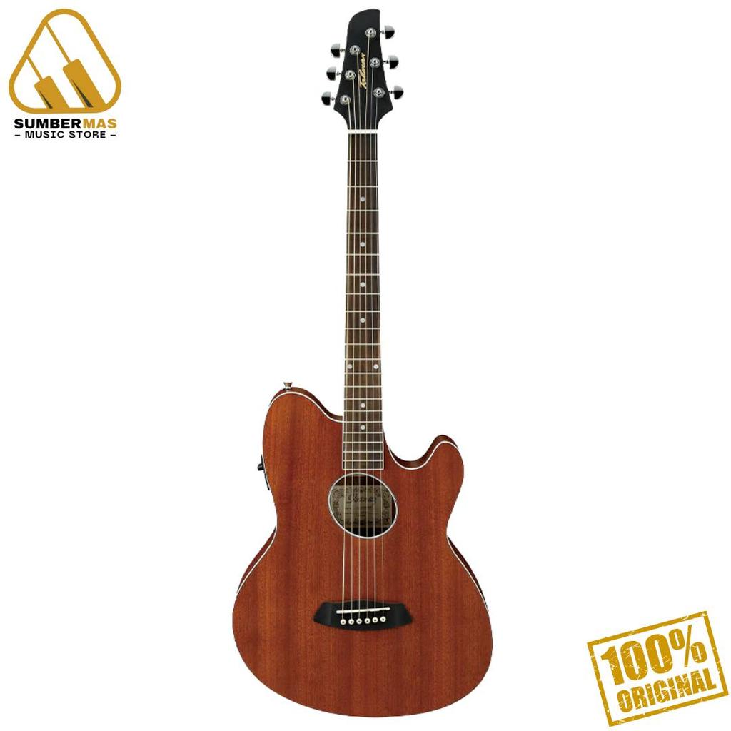 Ibanez TCY12E-OPN Acoustic Guitar with Preamp, Open Pore Natural | Gitar Akustik dengan Pre-amp TCY1