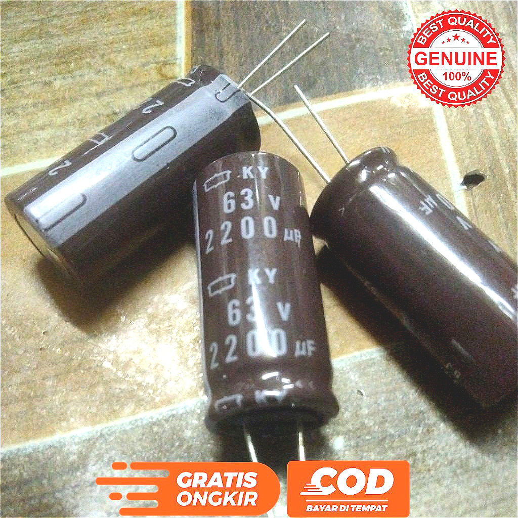 ELCO 2200UF 63V ELKO KAPASITOR 2200 UF 63 VOLT