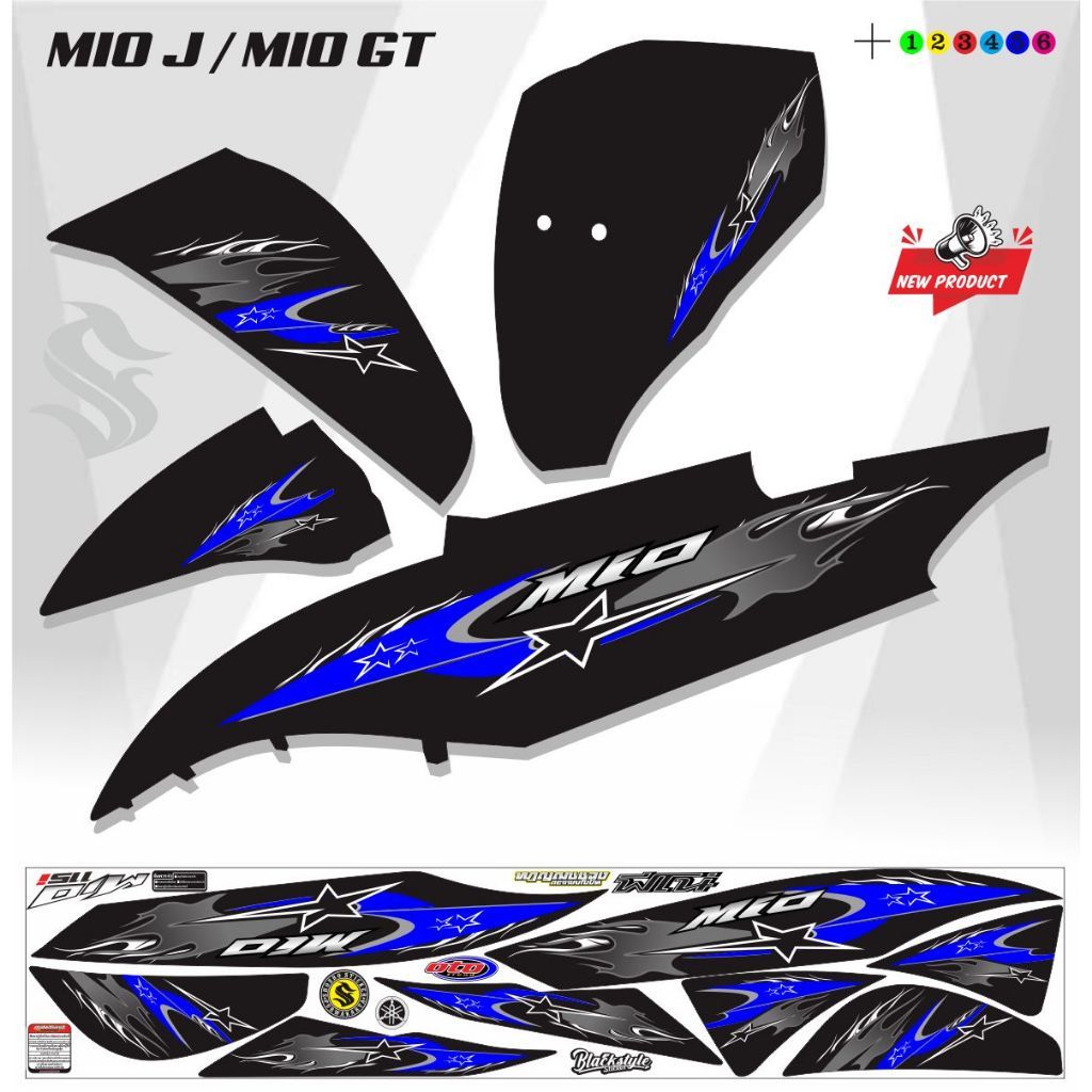 STIKER MIO J STRIPING MIO GT VARIASI STIKER MIO J / striping variasi
