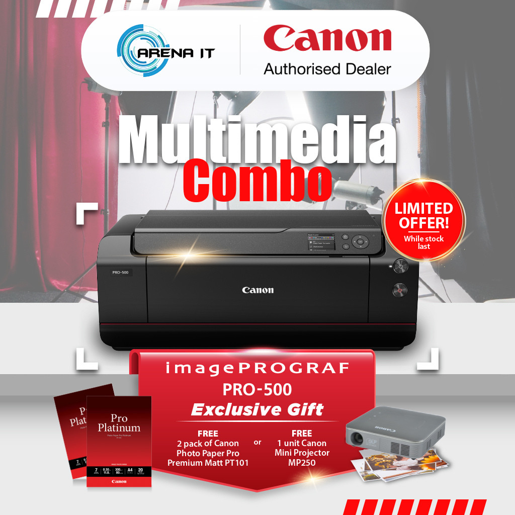 Printer CANON PRO500 - Print Photo A2 - Printer Foto Profesional 12 Warna - Printer Foto A2