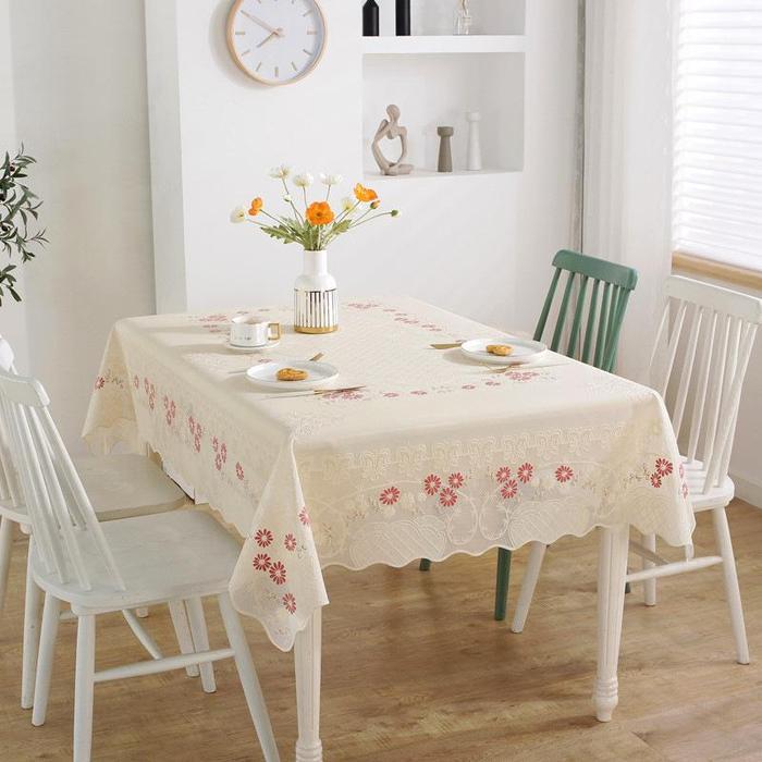 <COD> Loyal Bosque Taplak Meja Makan Motif 4-10Kursi Taplak Meja Makan Anti Air/Taplak Meja PVC /Tap