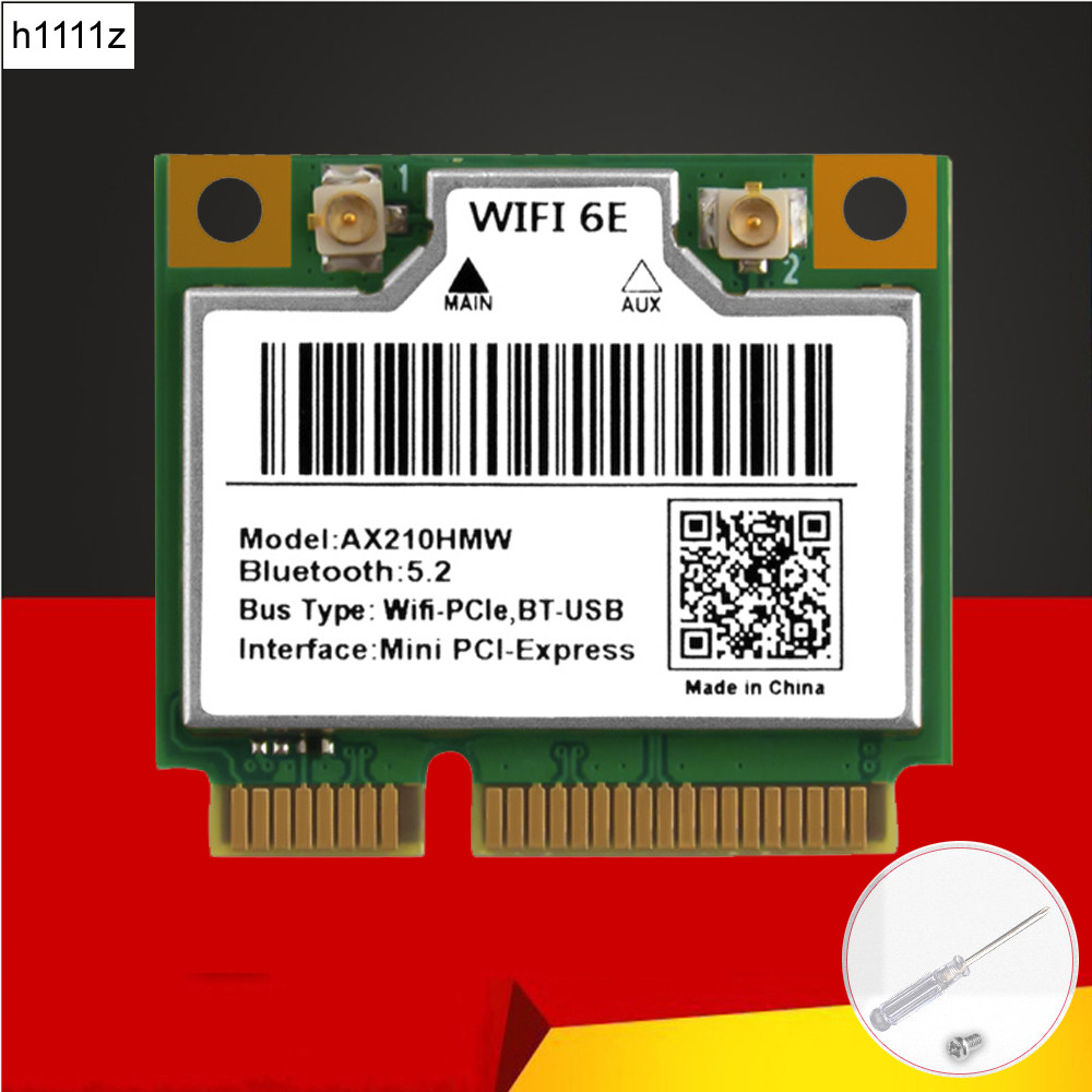 NEW WiFi 6E AX210HMW Mini PCIE Wifi Card For Intel AX210 5374Mbps Bluetooth52 80211ax 24G5G6G WiFi 6
