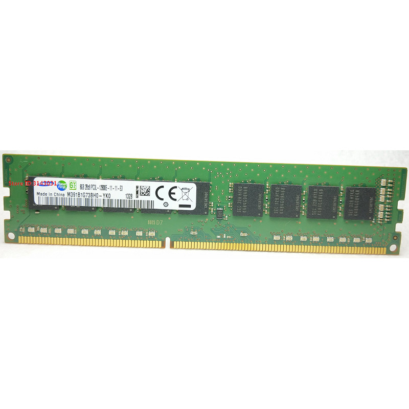 DDR3 8GB server memory 1600MHz Pure ECC UDIMM 2RX8  8G PC3L-12800E workstation RAM 12800 Unbuffered