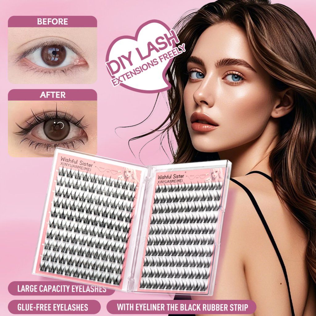 Eyelash Extension Large Capacity Bulu Mata Palsu Natural Reusable [TIDAK PERLU LEM]