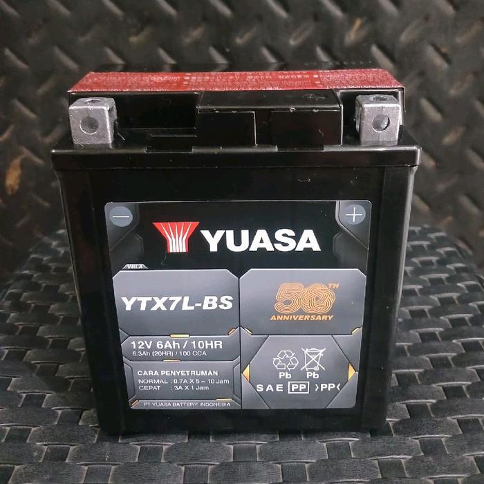 Aki Motor Yuasa MF YTX7L-BS12V6.4AH
