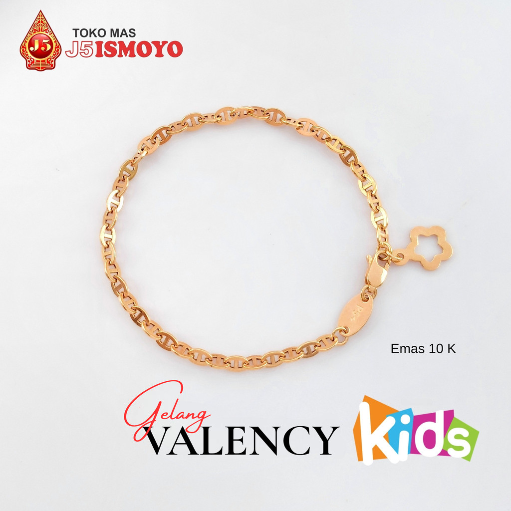 Gelang Emas Mas Asli Rantai Valency Anak J5 Ismoyo