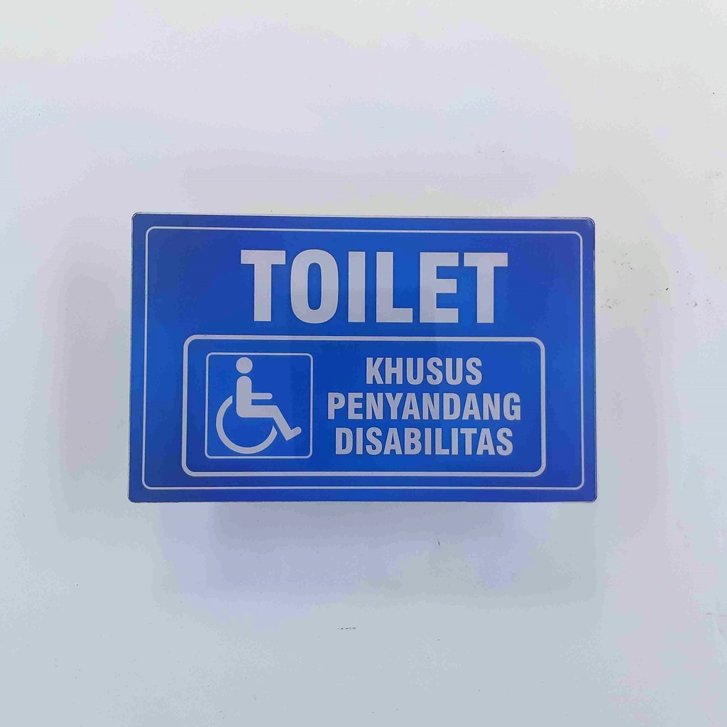Akrilik Toilet Khusus Disabilitas, Toilet Penyandang Difabel, Disabilitas