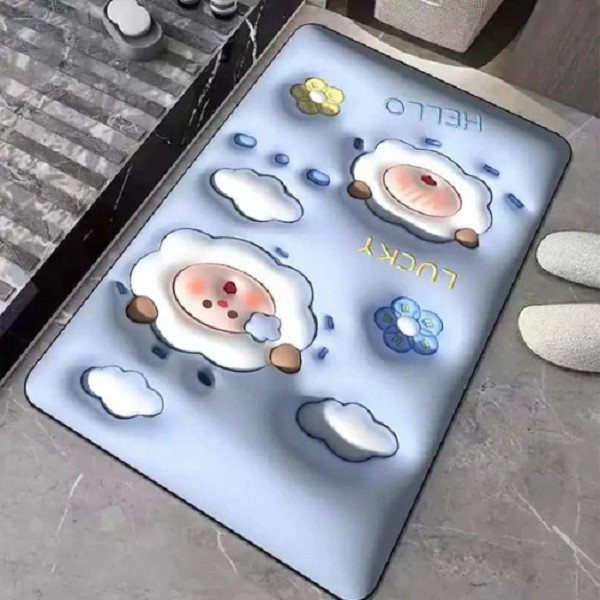 Keset Kaki Lantai 3D / Keset Kamar 3D / Keset Kamar Mandi