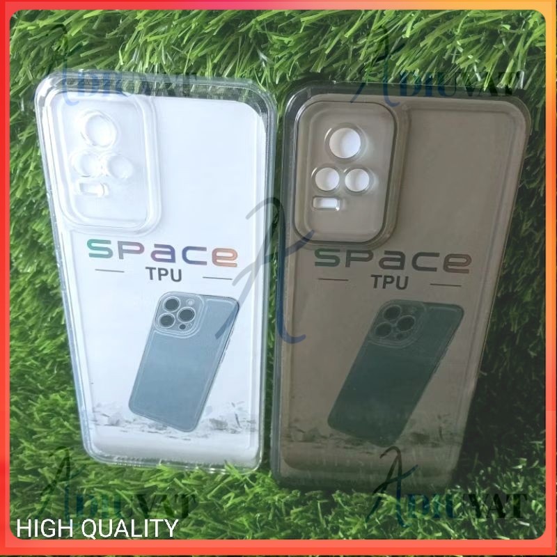 PROMO Softcase Space Case Clear Bening Hitam Transparan Silikon VIVO V20 4G/ V21 4G/ V21E 4G/ V21 5G