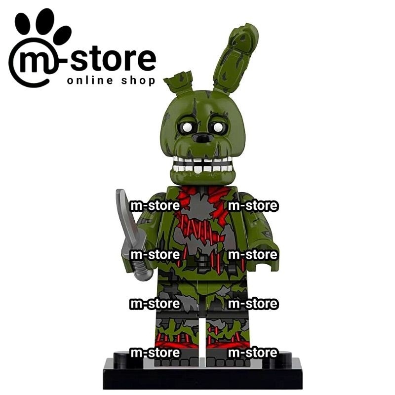 mainan kreatif edukatif karakter fnaf nightmare bonnie