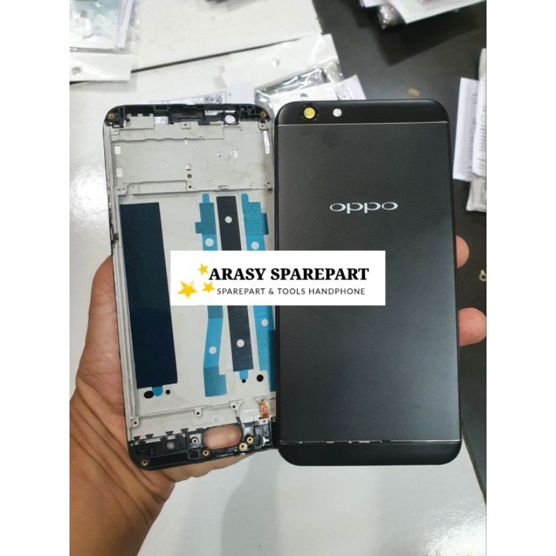 CASING FULLSET DAN FRAME TULANG TENGAH OPPO F1S
