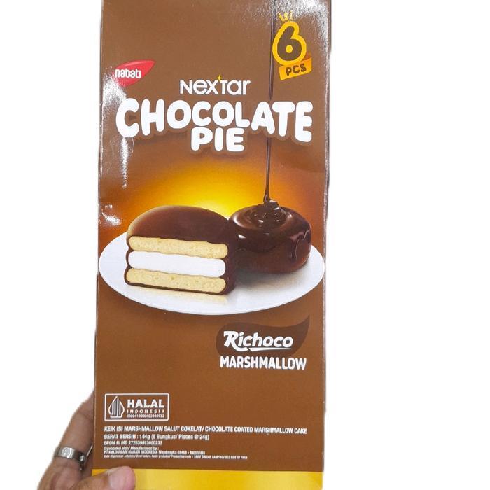 Nabati Nextar Chocolate Pie Coklat isi Marshmallow ( isi 6 )