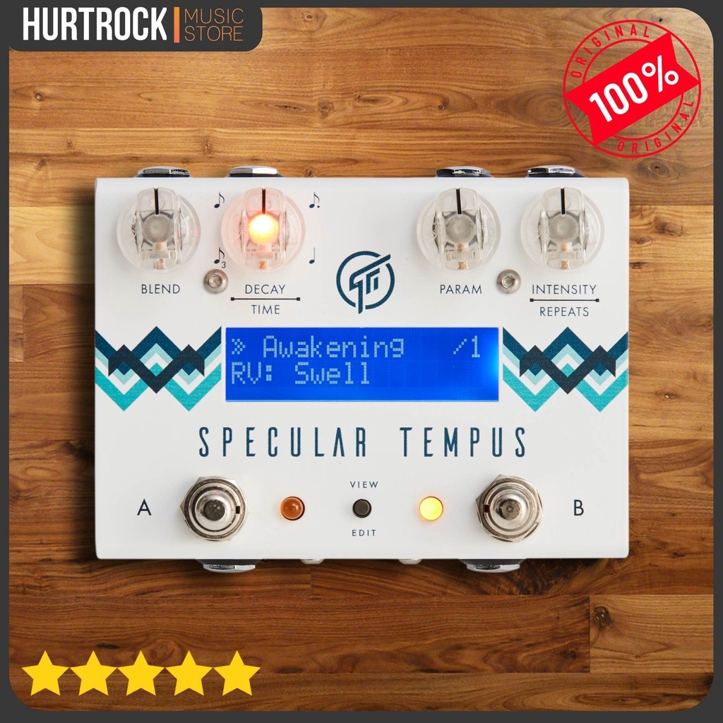 GFI System Specular Tempus Delay And Reverb Effect Pedal
