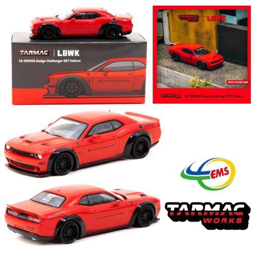 GND48 T64G-TL039-RE - Tarmac Works 1/64 LB-Works Dodge Challenger SRT Hellcat Red