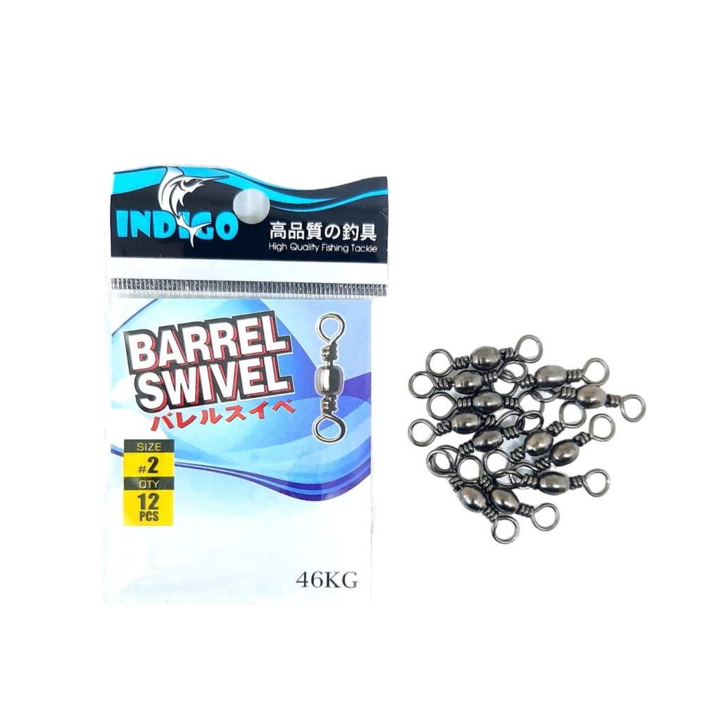 " PROMO " Kili-Kili BARREL Swivel PANCING Indigo Pesona Bahan Nikel UKURAN NOMOR 1 - 12 Semakin Besa