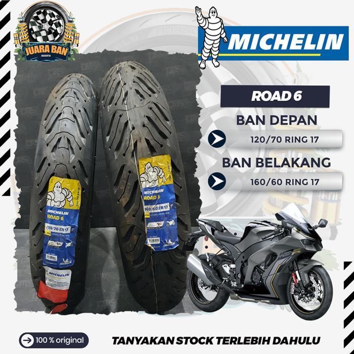 MICHELIN ROAD 6 ukuran 120/70 R17 dan 160/60 R17