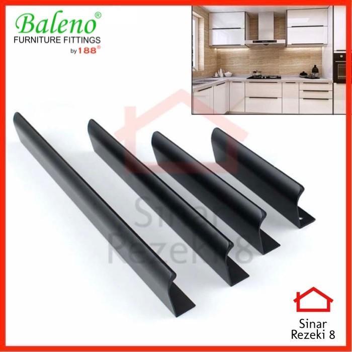 delonfx- Handle Tarikan 6603 Hitam 1 Meter / Laci Pintu Lemari Minimalis Knob