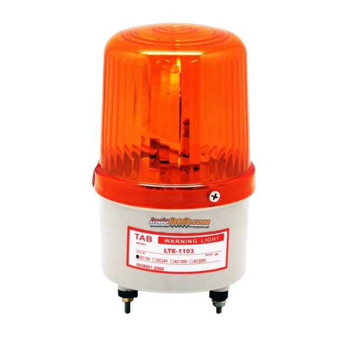 Lampu Darurat Bohlam 4 " Rotary Warning Light 12V DC TAB ASLI