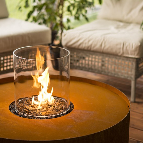 Rattan Gas Fire Pit Rattan Table with Fire Pit Rattan Gas Fire Pit Table