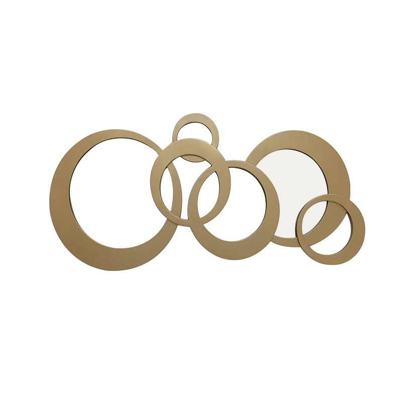 Entrance wall decoration mirror wall decoration sofa background wall decoration pendant light luxury