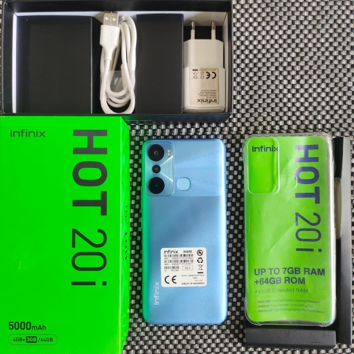 Infinix Hot 20i Ram 4/64GB | Ram 4/128GB Second Resmi Gadget Style Store