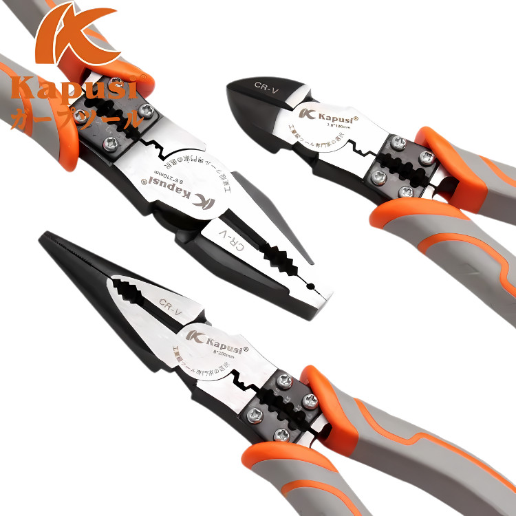 Kapusi Tang Kombinasi/Tang Lancip/Tang Potong/Tang Multifungsi/Heavy Duty/Tang Kabel Multifungsi
