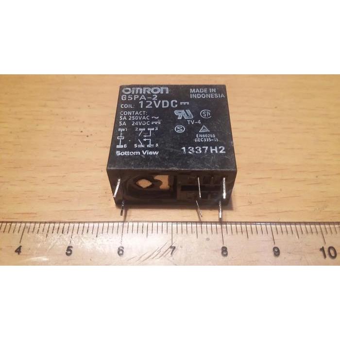 Relay 12 V 12V 5A 6 pin OMRON G5PA-2 12VDC NEW....