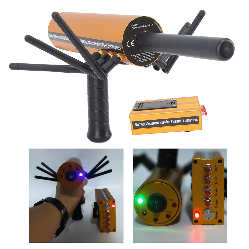 Metal Finder AKS Metal Detector Metal Pinpointer 30m Depth 1200m Range 6 Antenna Accurate Finng Gold