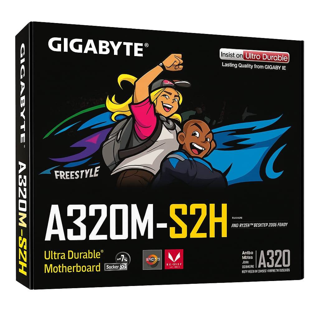 Motherboard GA-A320M-S2H-V2 Micro ATX Socket AM4 2 x DDR4