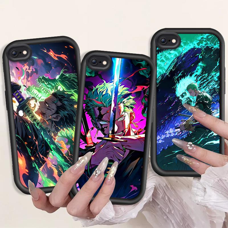 Casing For iPhone 6 6s 7 8 Plus se2 se3 Phone Case One Piece Zoro Soft Tpu Shockproof Cover