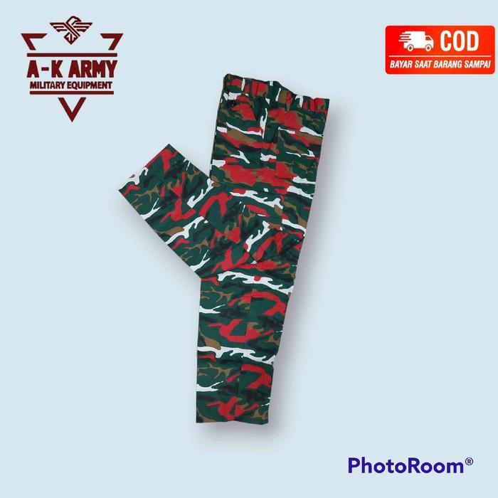 KEMEJA LASKAR MERAH PUTIH - SERAGAM PDL LASKAR MERAH PUTIH  - CELANA CARGO - kemeja lmp pendek, M