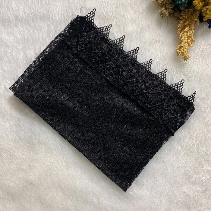 Ciput Nenek Daleman Jilbab Wanita Renda Ikat Panjang Dalaman - HItam