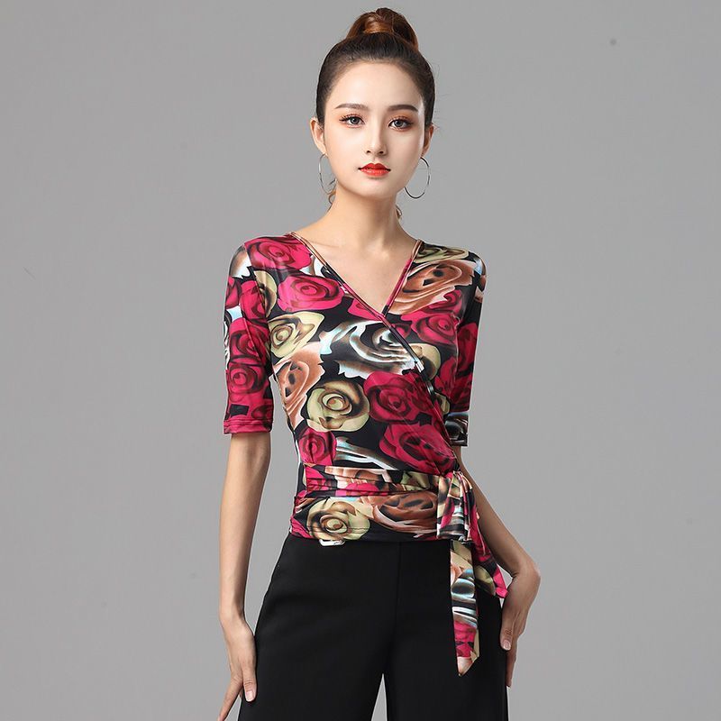 Latin dance costume/New women's modern dance social dance costume top
