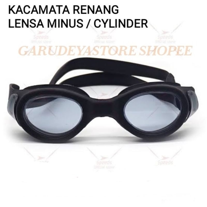 (Clariont) Kacamata Minus Renang Custom Bisa Kanan Kiri Beda