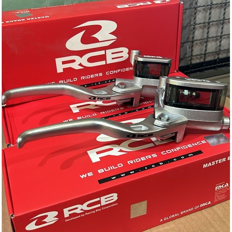 [TERLARIS] Master rem kanan ORIGINAL 100% RCB E2 14mm Silver Oval motor universal fizr fiz r crf bea