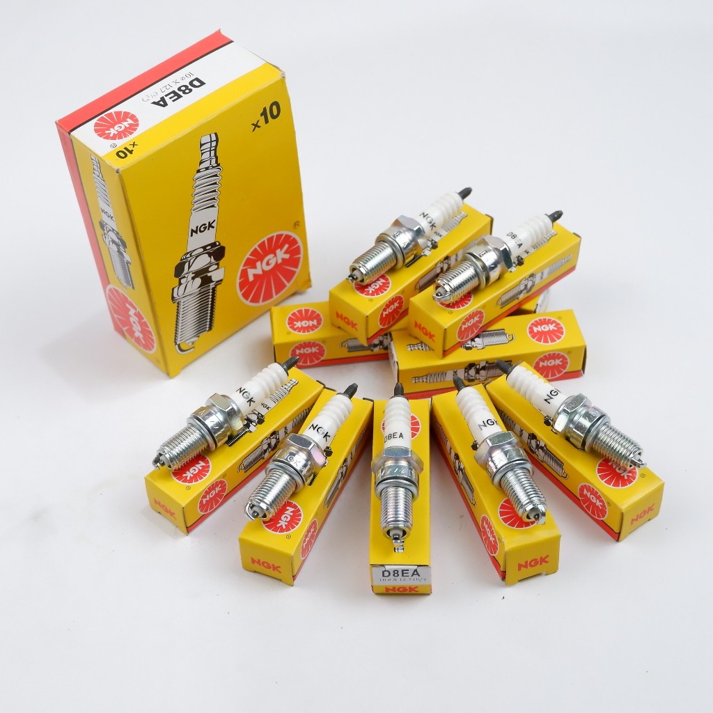 Busi Motor Mega Pro , Tiger & GL Pro / Busi Motor Thunder 250 & Scorpio - D8EA NGK 10 PCS raja onder