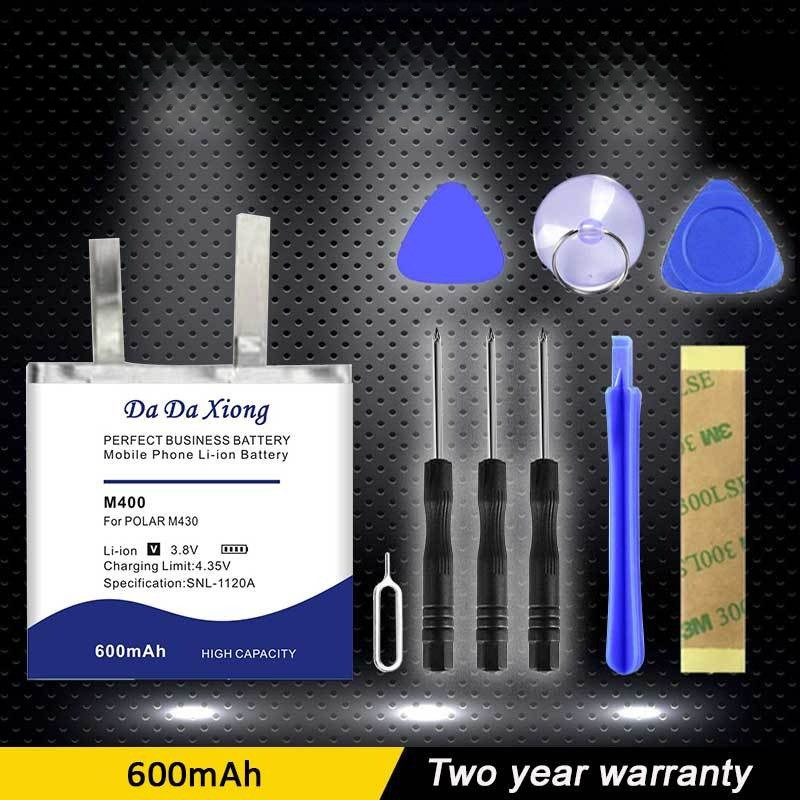 High Capacity Battery 600mAh for POLAR M430 M400 GPS Sports Watch Bateria