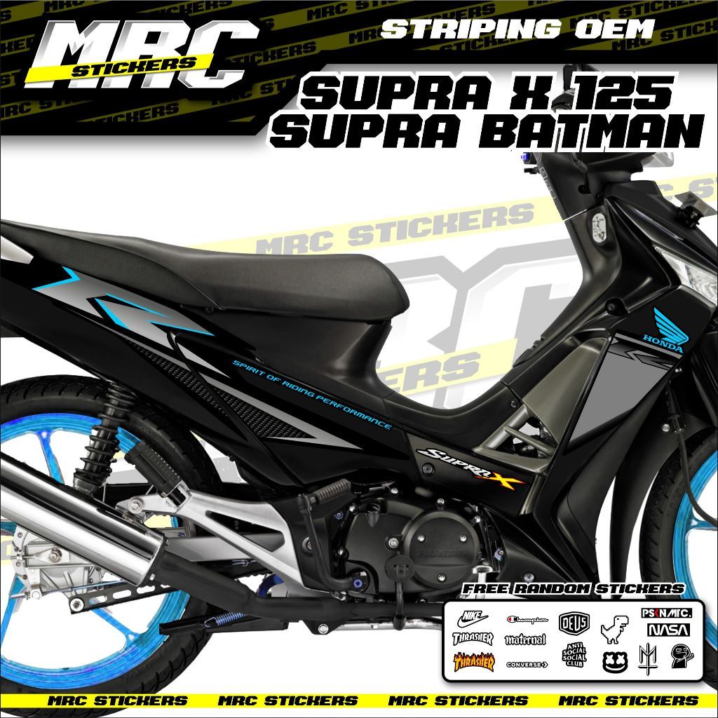 STRIPING / STIKER / SKOTLET OEM / ORIGINAL SUPRA X 125 SUPRA BATMAN