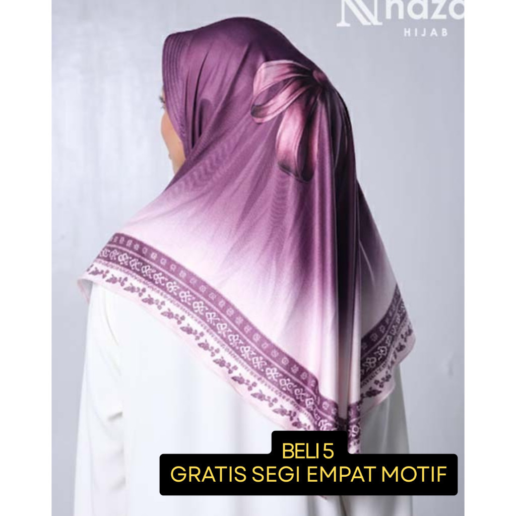 Hijab instan bahan Jersey Hijab Bergo hamidah Instan Daily Motif | Jilbab Instan Motif Sublim Printi